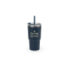 Joyner Compact Stainless Steel Travel Cup (91% Recycled) With Vacuum Insulated Double Wall And Matt Finish 600 Ml Musta