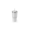 Joyner Compact Stainless Steel Travel Cup (91% Recycled) With Vacuum Insulated Double Wall And Matt Finish 600 Ml Valkoinen