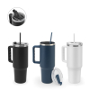 Joyner Large Stainless Steel Travel Cup (91% Recycled) With Vacuum Insulated Double Wall And A Matt Finish 1300 Ml Musta