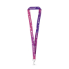 Manila. Sarja Lanyard Sublimation Long Ii (20 Mm) 20 Mm:n Soikealla Sulkurenkaalla Valkoinen
