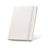 Milky. A5 Notepad Made From Recycled Milk Cartons With Lined Pages Valkoinen