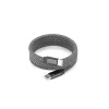 Nadella. Usb-c - Usb-c -kaapeli Punotulla Polyesterijohdolla (60 W) Ja Magneettijärjestelmällä Helppoa Tuuletusta Varten Musta