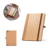 Orwell. A5 Notebook In Bamboo And Cork Sheets With Lined Sheets Natural