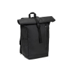 Osasco Bpack. Roll Top Backpack With A Zip System Design That Allows The Top To Be Rolled Up To Fit The Volume Of The Backpack, Made From 600d Recycled Polyester Musta