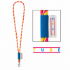 Painettu Näyte Lanyard Tube Long (Ø 7 Mm) Heksakromi Keltainen/heksakromi Pinkki