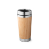 Pietro. Bamboo And Stainless Steel Travel Cup 500 Ml Natural