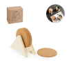 Plycork. Vanerijalusta, Jossa 6 Korkkialustaa Natural