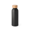 Queta. Alumiinipullo Bambukorkilla 550 Ml Musta