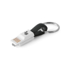 Riemann. Usb-kaapeli 2 In 1 -liittimellä Abs- Ja Pvc-materiaalista Musta