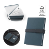 Sanderson. A5 Notepad In Pu (50% Recycled) With Two Blocks: Lined Pages And Plain Pages Sininen