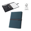 Sanderson Folder. A4 Folder In Pu (50% Recycled) With Magnetic Closure And Notepad With Lined Pages Sininen
