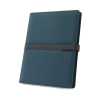 Sanderson Folder. A4 Folder In Pu (50% Recycled) With Magnetic Closure And Notepad With Lined Pages Sininen
