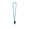 Set Lanyard Nautic Long (Ø 5 Mm) Ja 55 Mm D-muotoinen Sulkurengas Valkoinen/syvänsininen
