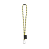 Set Lanyard Tube Long (Ø 7 Mm), 55 Mm:n D-muotoinen Sulkurengas Ja Ø 7 Mm:n Turvalukko Heksakromi Keltainen/musta