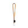 Set Lanyard Tube Long (Ø 7 Mm), 55 Mm:n D-muotoinen Sulkurengas Ja Ø 7 Mm:n Turvalukko Heksakromi Oranssi