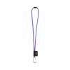 Set Lanyard Tube Long (Ø 7 Mm), 55 Mm:n D-muotoinen Sulkurengas Ja Ø 7 Mm:n Turvalukko Heksakromi Pinkki/vaaleansininen