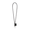 Set Lanyard Tube Long (Ø 7 Mm) Renkaalla Ø 32 Mm Musta/harmaa