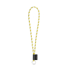 Set Lanyard Tube Long (Ø 7 Mm) Renkaalla Ø 32 Mm Valkoinen/keltainen