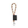 Set Lanyard Tube Lyhyt (Ø 7 Mm) 9 Mm:n Sulkurenkaalla Ruskea/beige