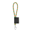 Set Lanyard Tube Short (Ø 7 Mm) 9 Mm:n Sulkurenkaalla Heksakromi Vihreä/oranssi