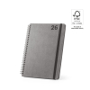 Simmel B5. B5 Diary With Rings In Leather (58% Recycled) Musta