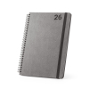 Simmel B5. B5 Diary With Rings In Leather (58% Recycled) Musta