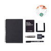 Starter Kit Infinitebook A5 Planner Texture. Kit Comprising "infinitebook" With Hard Cover, 1 Cleaning Kit, 1 Marker And 1 Ballpoint Holder Musta