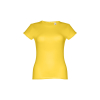 Thc Sofia. Naisten Vyöllä Varustettu Puuvillainen T-paita Keltainen