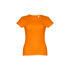 Thc Sofia. Naisten Vyöllä Varustettu Puuvillainen T-paita Oranssi
