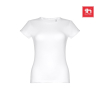 Thc Sofia Wh. Naisten Puuvillainen T-paita Vyöllä. Valkoinen Väri Valkoinen