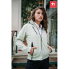Thc Zagreb Women. Naisten Softshell-takki Irrotettavalla Hupulla Ja Pyöristetyllä Helmalla Musta