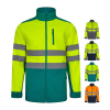 Vl Hestia Large. Dvobarvna Soft Shell Jakna (280 G/m²) S Podlogo Iz Flisa In Membrano Tpu, Iz Poliestra (96 %) In Elastana (4 %)
