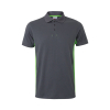 Vl Supay. Two-tone Piqué Polo Shirt (180g/m²), Short Sleeve, In Cotton (60%) And Polyester (40%)