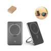 Warshel 5. 5'000 Mah Magnetic Power Bank With 15w Superfast Wireless Charger In Recycled Abs (100% Rabs) With Stand Tummanharmaa
