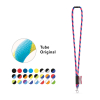 Wisbech. Set Lanyard Tube Long (Ø 7 Mm), 9 Mm:n Sulkurengas Ja Ø 7 Mm:n Turvalukko Heksakromi Vihreä/musta