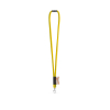 Wisbech. Set Lanyard Tube Long (Ø 7 Mm), 9 Mm:n Sulkurengas Ja Ø 7 Mm:n Turvalukko Keltainen