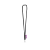 Wisbech. Set Lanyard Tube Long (Ø 7 Mm), 9 Mm:n Sulkurengas Ja Ø 7 Mm:n Turvalukko Musta
