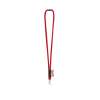 Wisbech. Set Lanyard Tube Long (Ø 7 Mm), 9 Mm:n Sulkurengas Ja Ø 7 Mm:n Turvalukko Punainen
