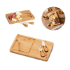 Woods. Bamboo Cheese Board With 2 Bamboo And Stainless Steel Accessories Natural