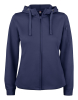 Clique Basic Active Hoody Full Zip Women Tumman Sininen