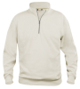 Clique Basic Half Zip Vaalea Beige