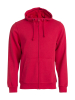 Clique Basic Hoody Full Zip Punainen