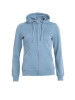 Clique Basic Hoody Full Zip Women Vaaleansininen