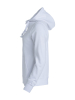 Clique Basic Hoody Full Zip Women Valkoinen