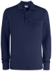 Clique Basic Polo Pocket L/s Tumman Sininen