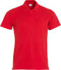 Clique Basic Polo S/s Junior Punainen