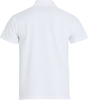 Clique Basic Polo S/s Junior Valkoinen
