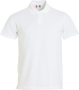 Clique Basic Polo S/s Junior Valkoinen