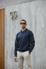 Clique Basic Polo Sweater Keskisininen