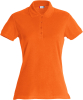 Clique Basic Polo Women Tummanoranssi